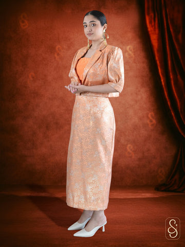 Brocade Skirt and Jacket Set