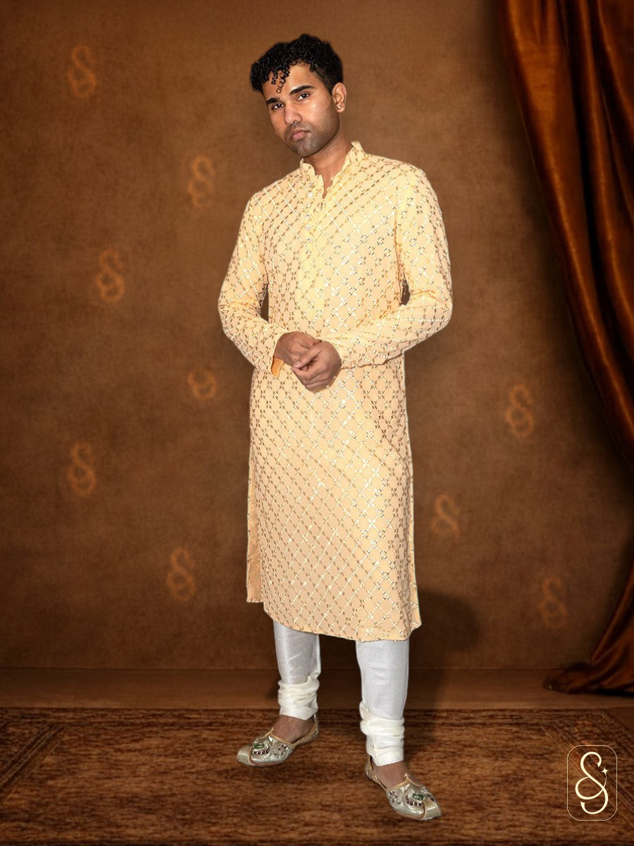 Mirror Embroidery Kurta Set