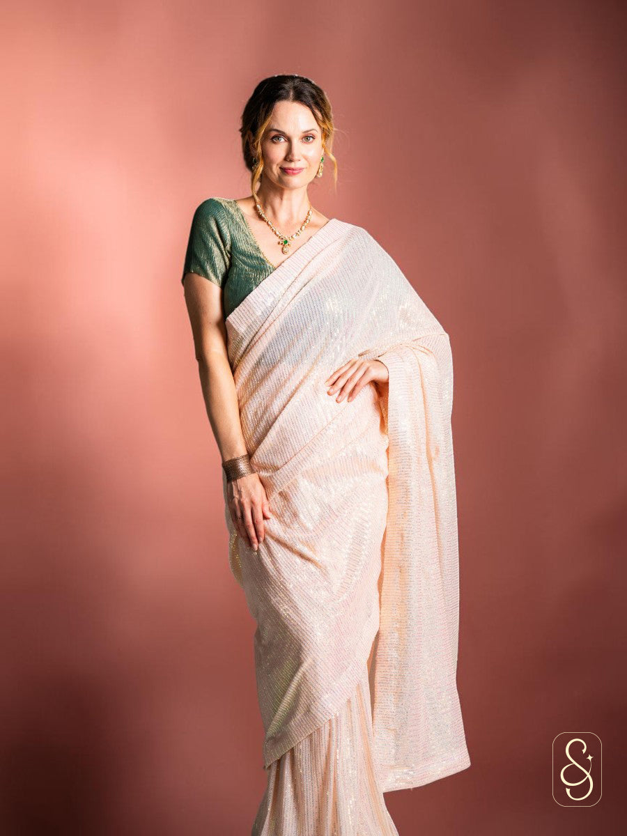 Net sequnce saree