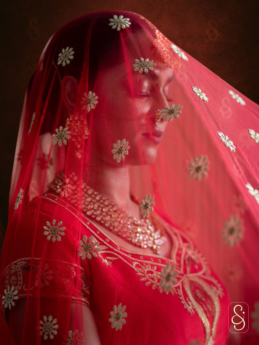 Printed Corset Silk Lehenga