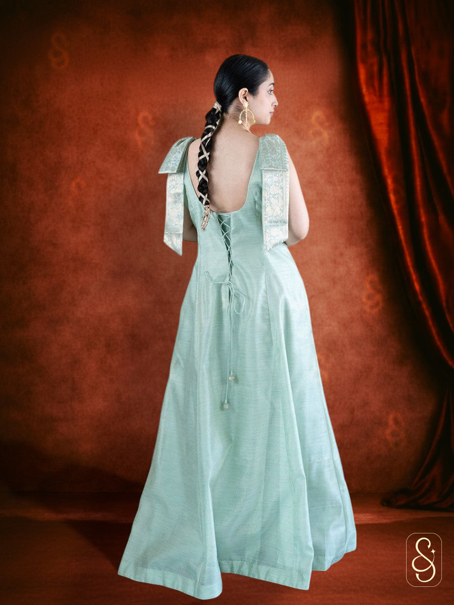 Shimmering Green Sequin Gown