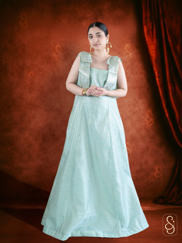 Shimmering Green Sequin Gown