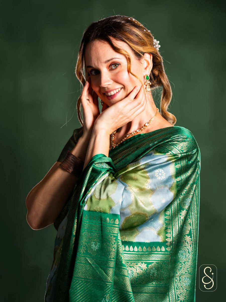 Radiant Foil Print Saree