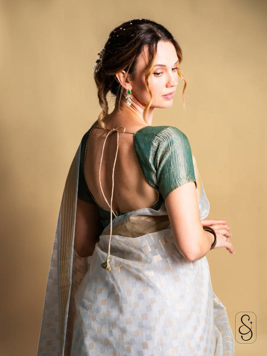 Graceful Golden Banarasi Saree