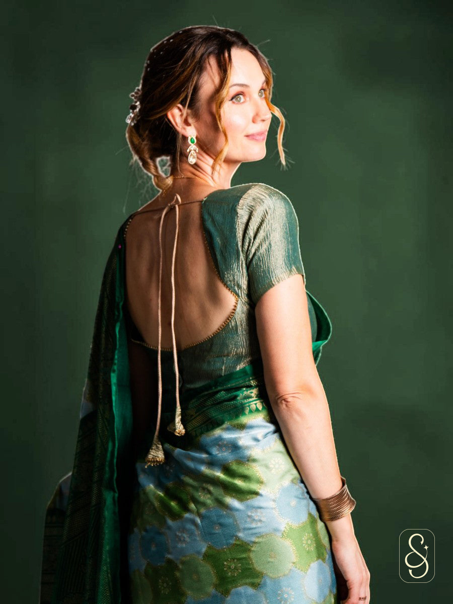Radiant Foil Print Saree