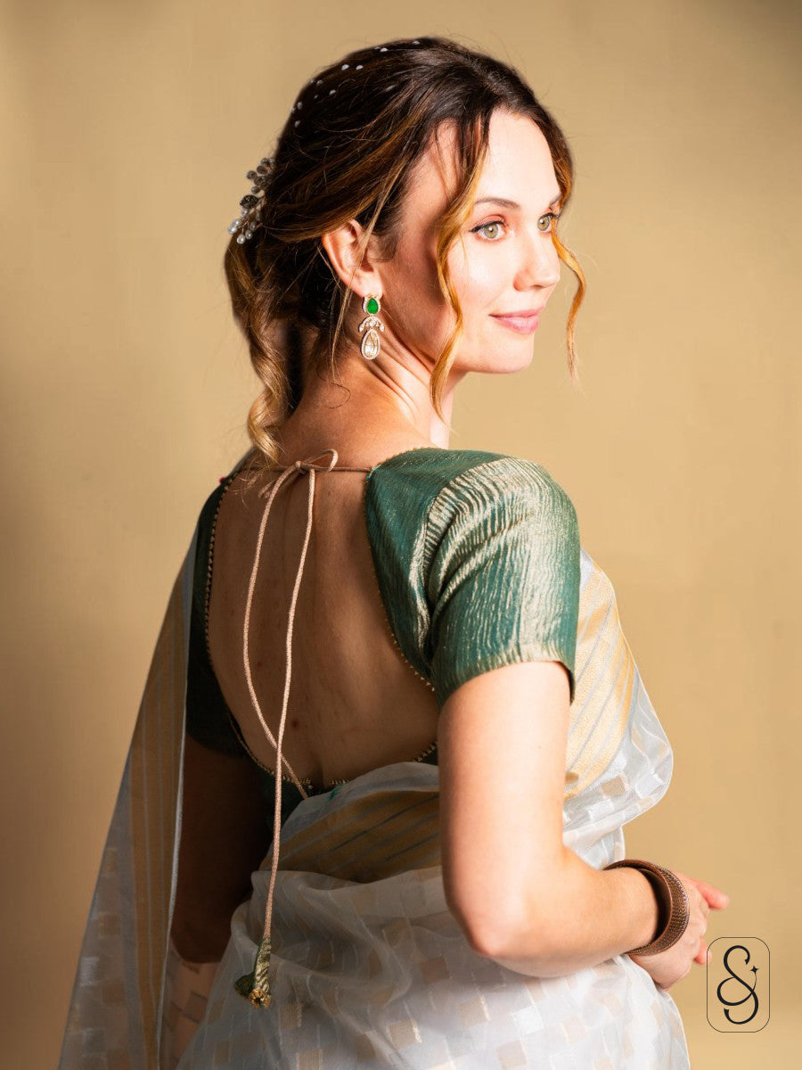Graceful Golden Banarasi Saree