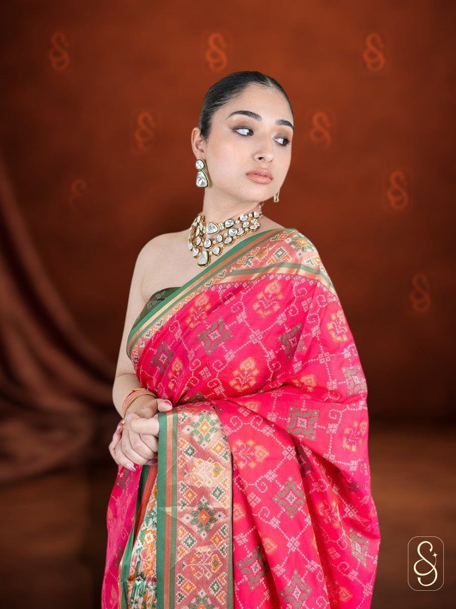 Silk and Zari Mix Saree