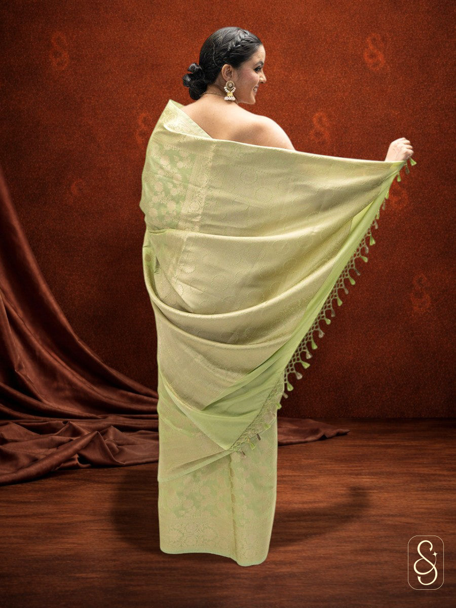 Soft katan Banarsi saree