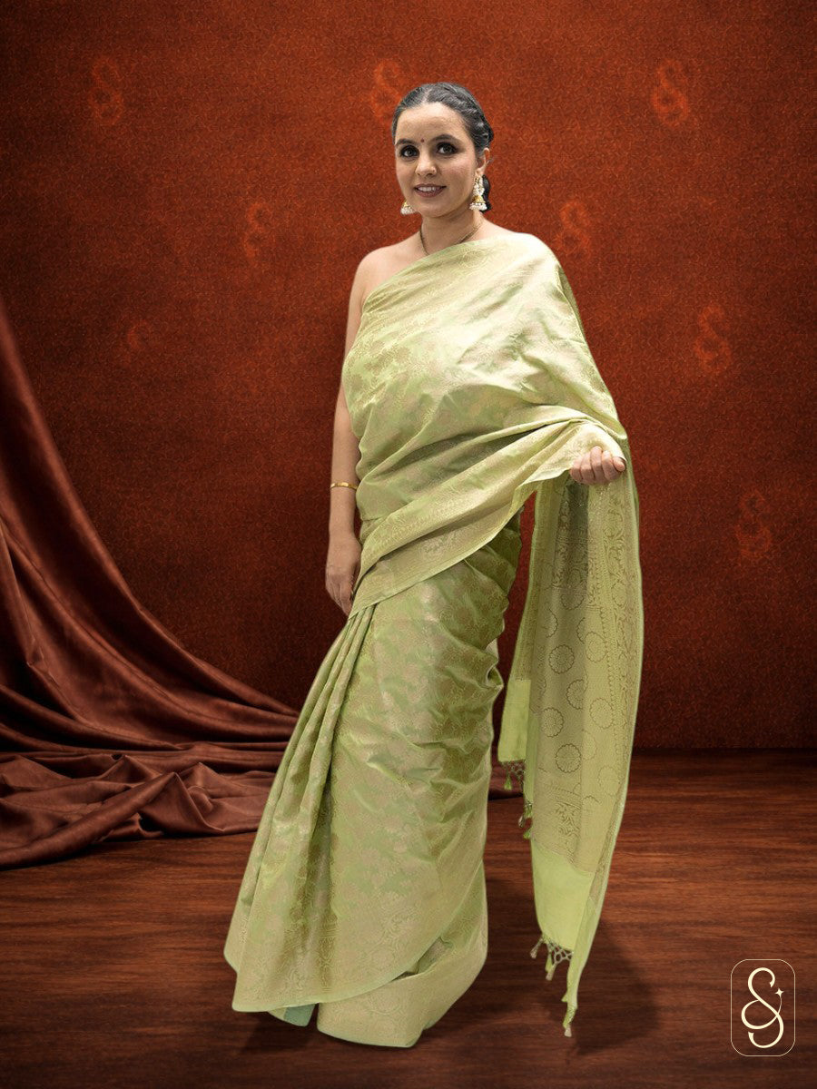 Soft katan Banarsi saree