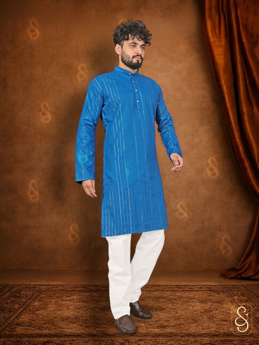 Striped Cotton Kurta Pajama