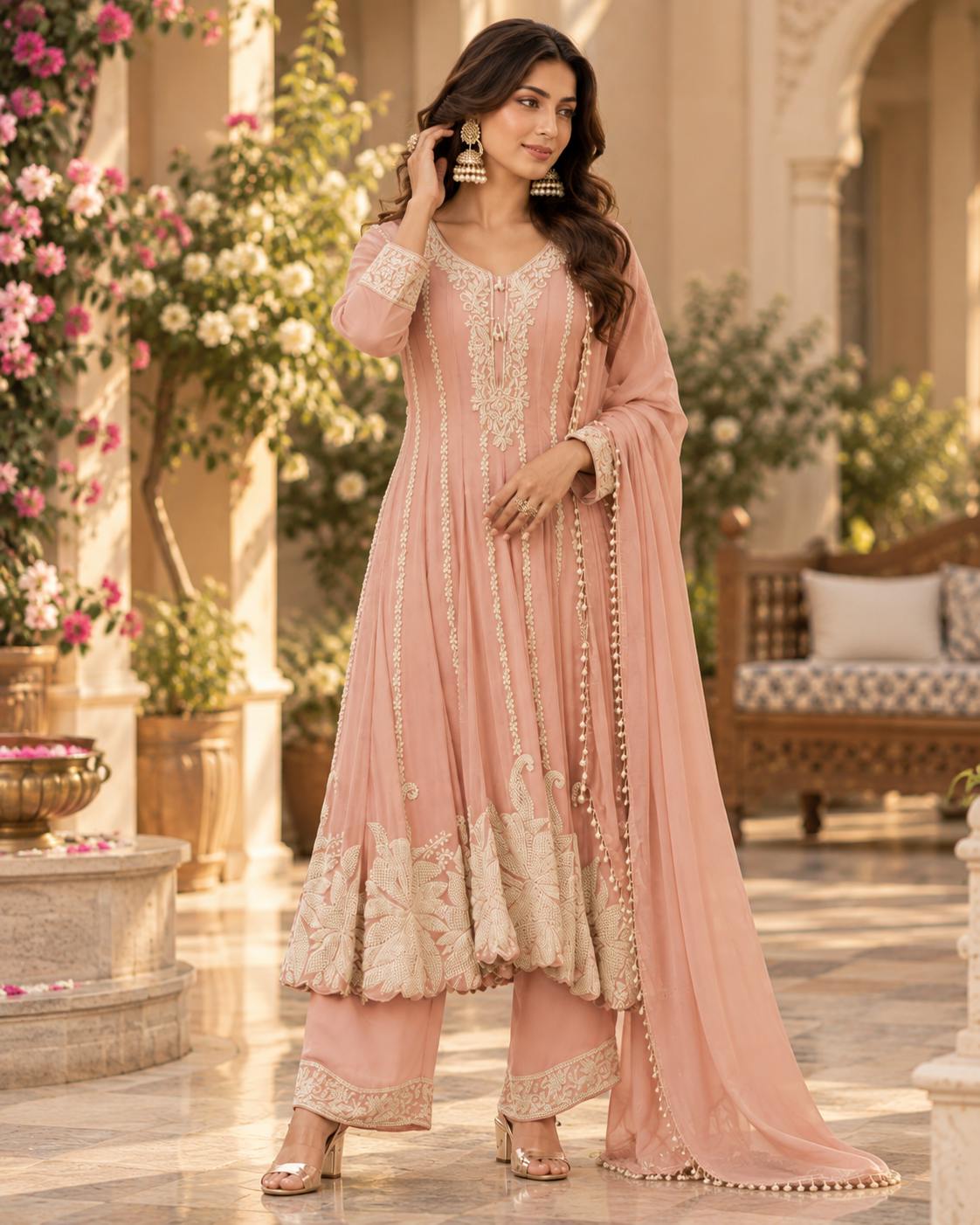 Lavender Ishika Anarkali Set