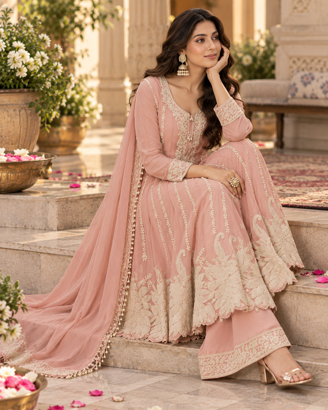 Lavender Ishika Anarkali Set