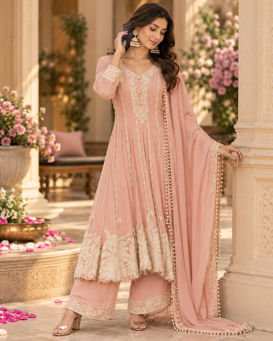 Lavender Ishika Anarkali Set