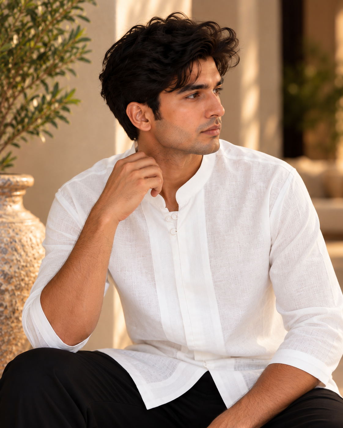 Breathable Cotton Linen Shirt