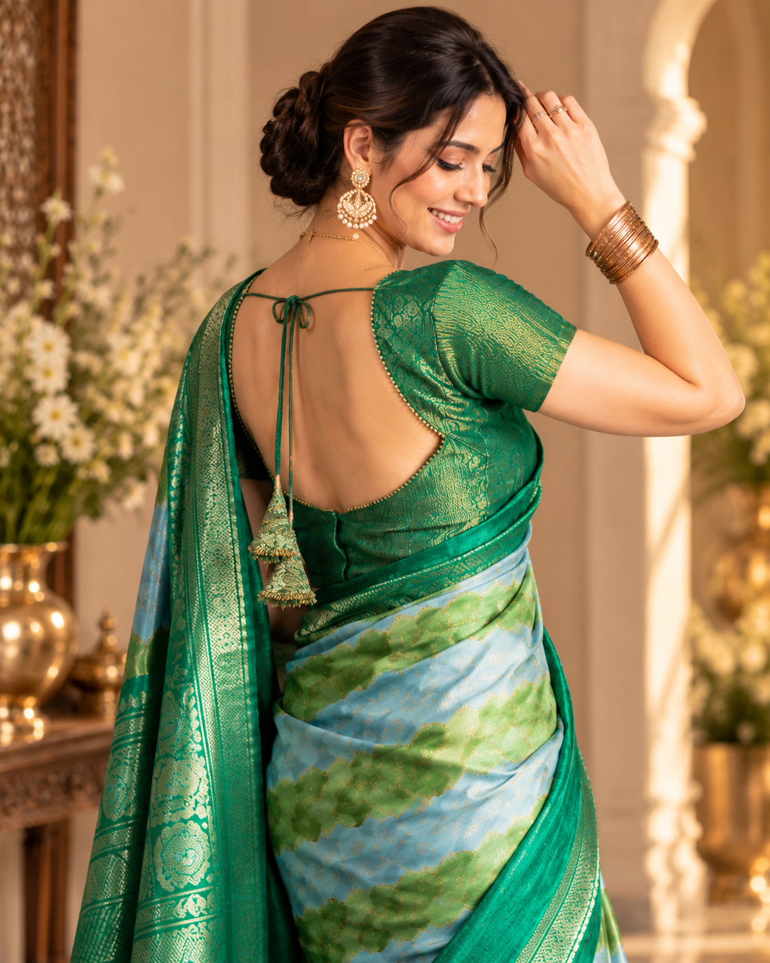 Radiant Foil Print Saree