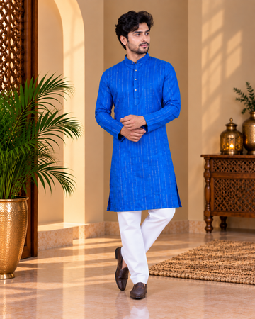 Striped Cotton Kurta Pajama