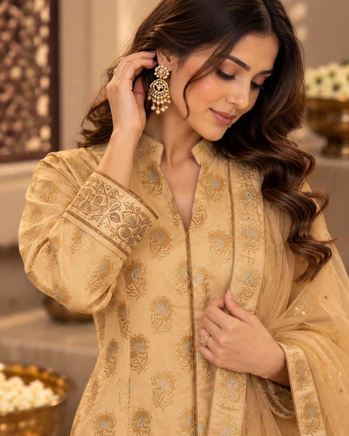 Banarsi Embroidered Suit