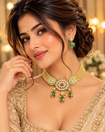 Elegant Kundan Choker Set