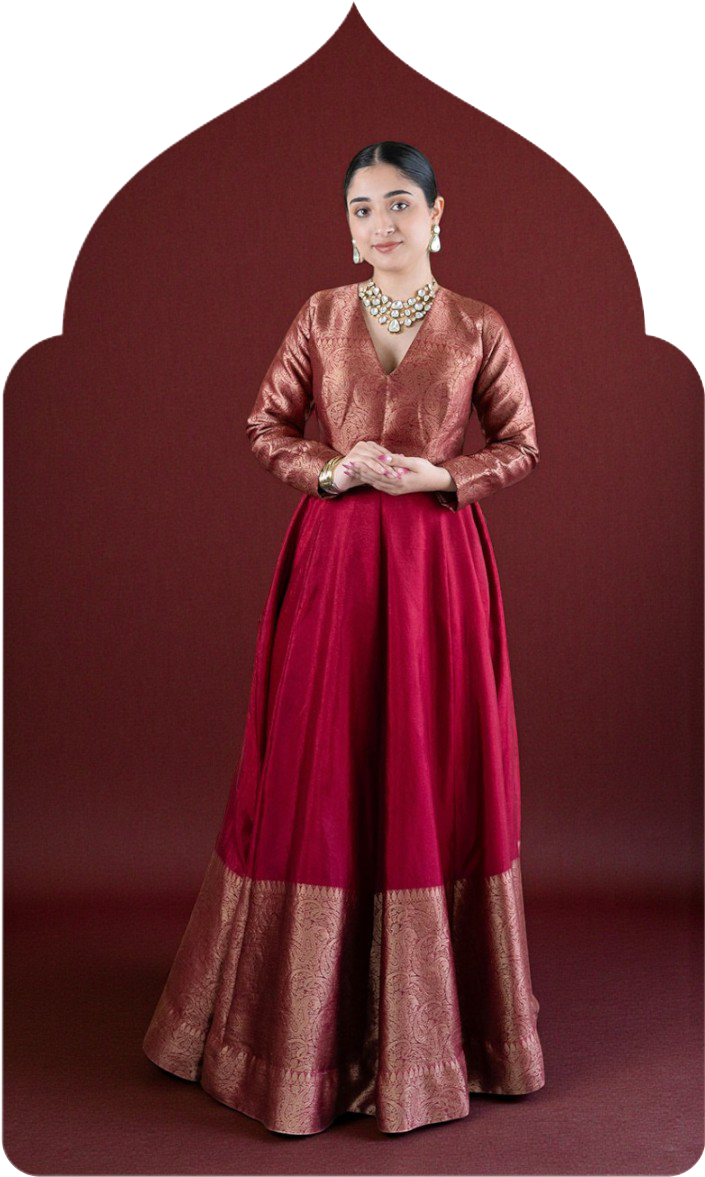 Indian roots, modern touch. For the Indian-artisanal bride