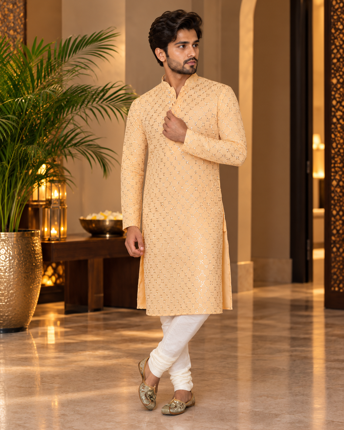 Mirror Embroidery Kurta Set