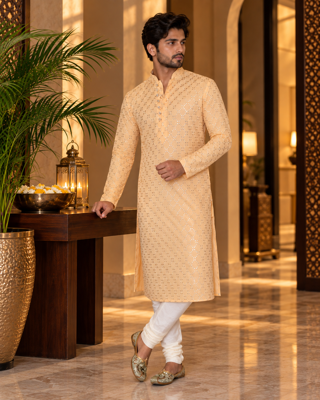 Mirror Embroidery Kurta Set
