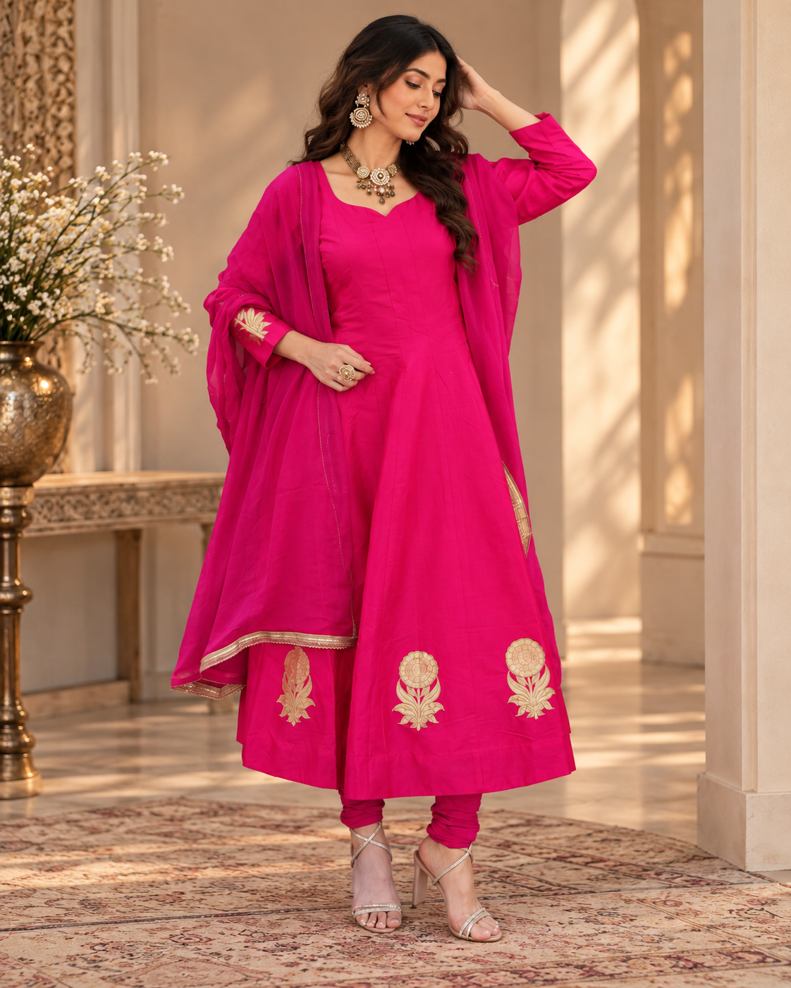 Banarasi Silk Anarkali Suit