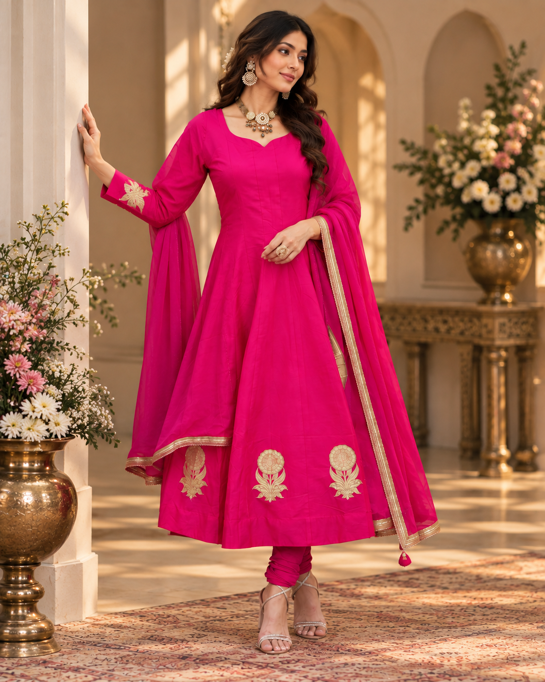 Banarasi Silk Anarkali Suit