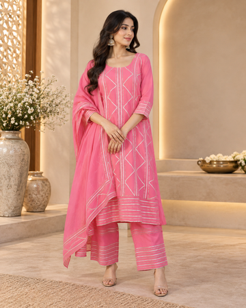 Pink Silk Gotta Work Suit