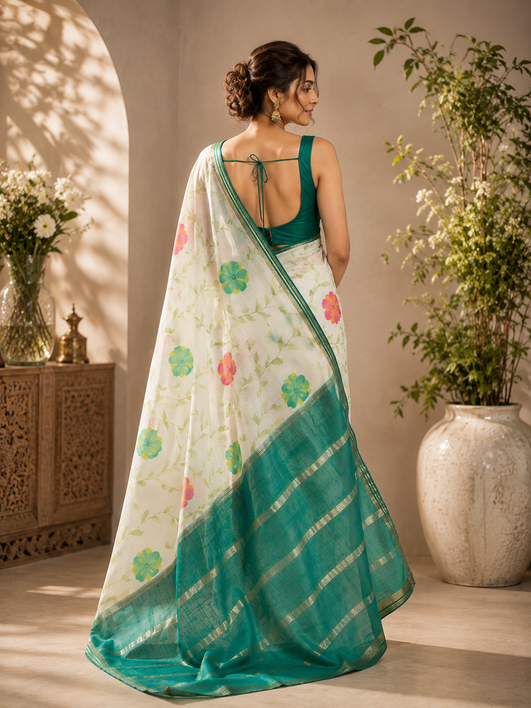 Kanjivaram Printed crepe saree ( 3267---86)