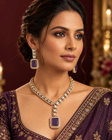 Radiant Kundan Stone Necklace