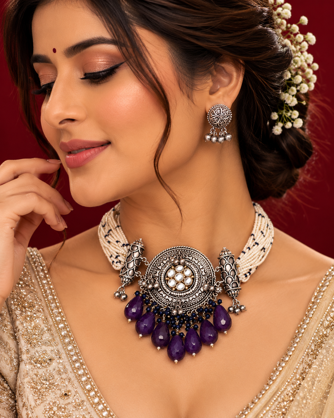 Elegant Purple Sapphire Jewellery