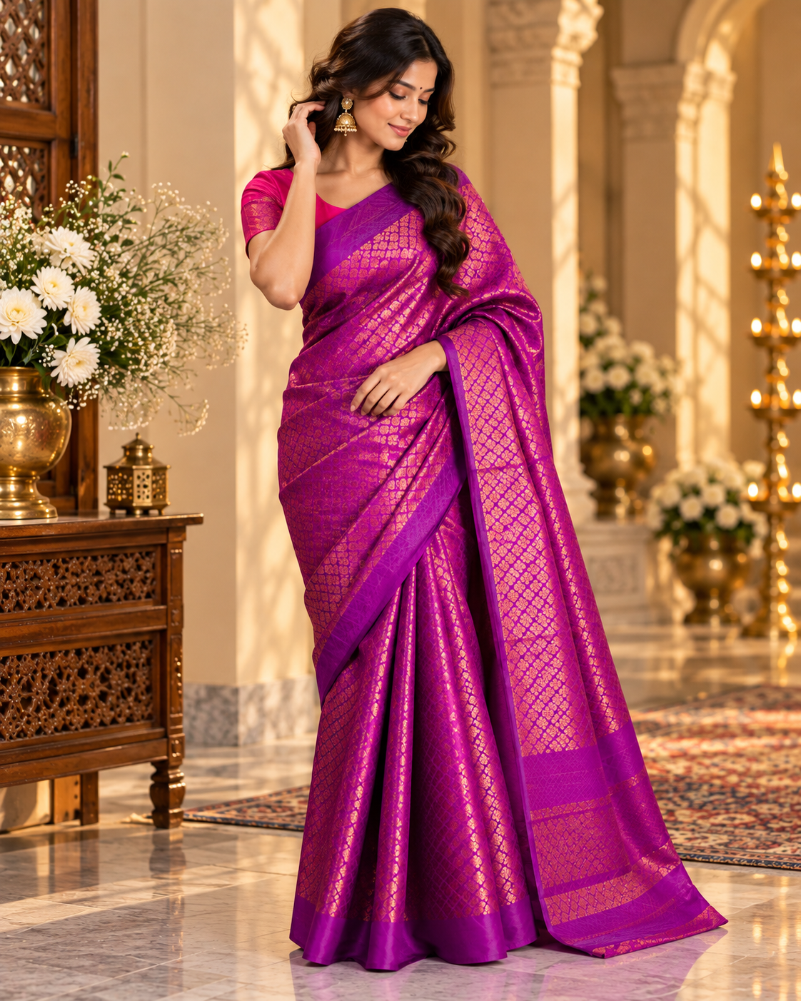 Exquisite Tanchoi Banarsi Saree