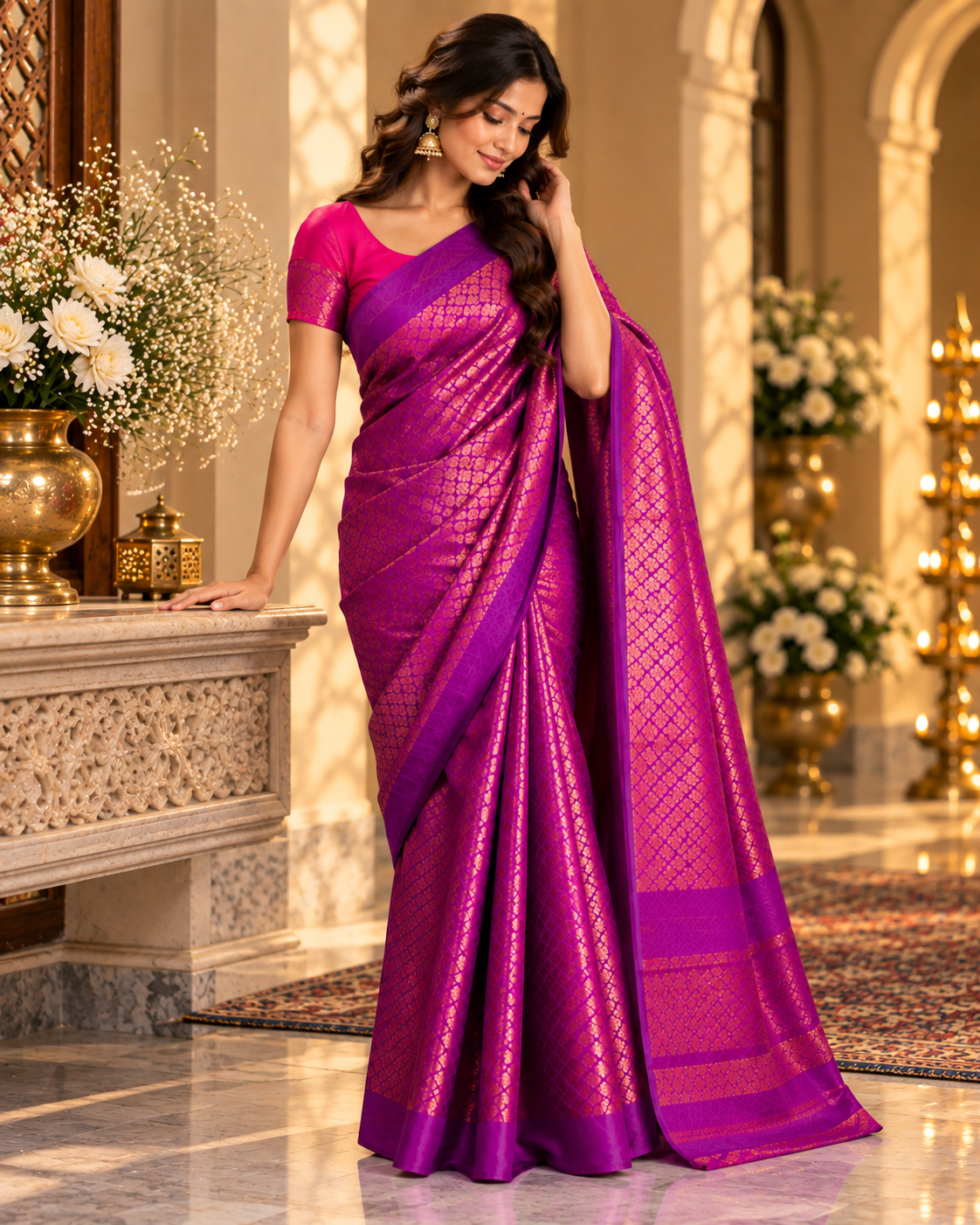 Exquisite Tanchoi Banarsi Saree