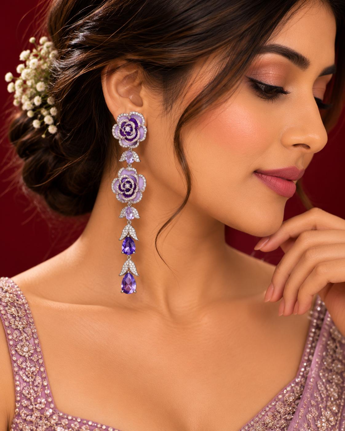 Exquisite CZ Drop Earrings