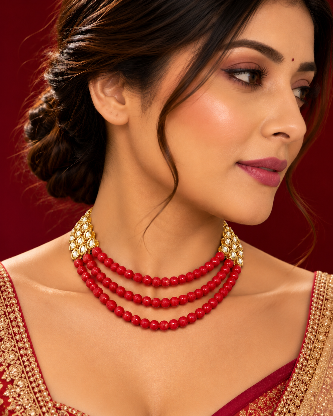 Stunning Kundan Beaded Necklace