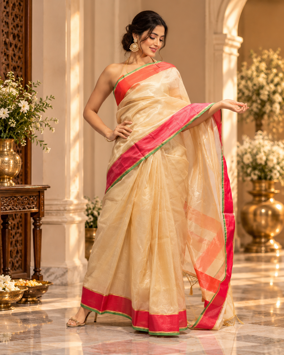 Versatile Cotton Silk Banarsi Saree
