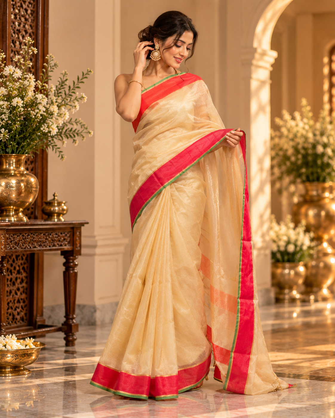 Versatile Cotton Silk Banarsi Saree