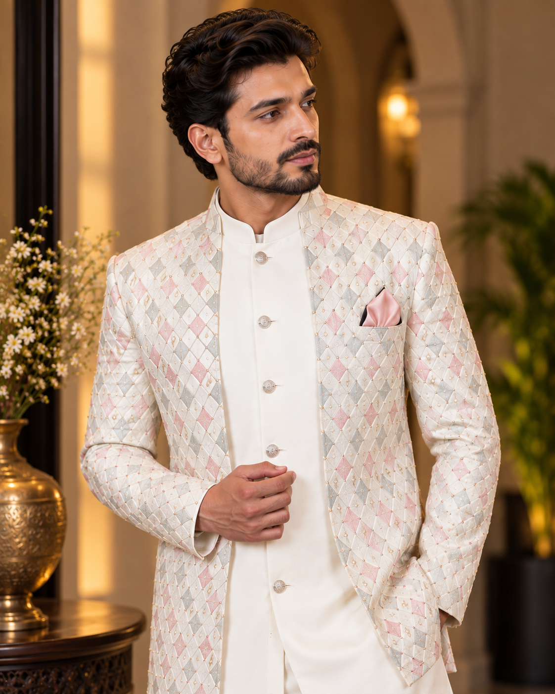 Elegant Embroidered Indo Western